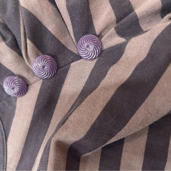 MATILDA JANE You & Me Holt Tee Brown Striped Shirt size 4 - Picture 3 of 5